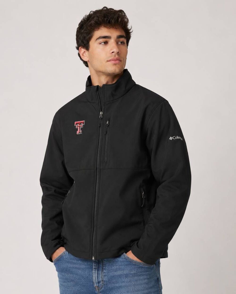 Columbia Texas Tech Red Raiders Ascender Softshell Jacket Men's XXL Black